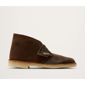 Clarks Men's Desert  Lace Up Leather Chukka Boots Beeswax Brown Sz 12 NEW! $140